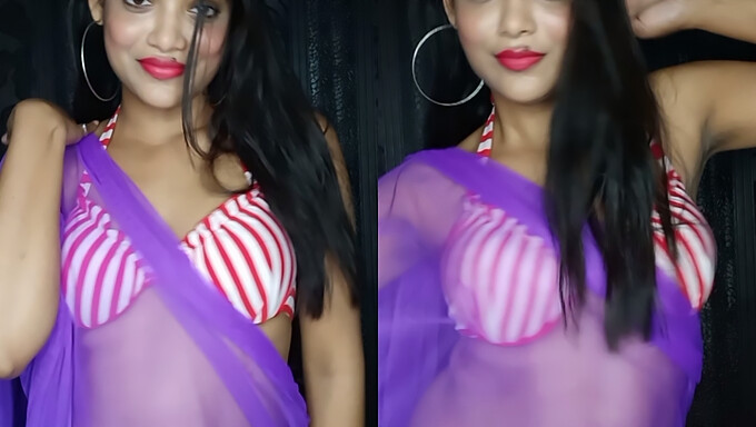 La Sensual Morena Rekha Boi En Un Espectáculo Caliente