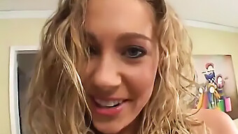 Cute Blonde Gets Deep Throated And Facialized In Group Sex