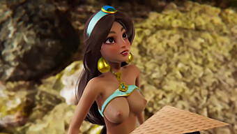 Disney Futa - Raya Mendapat Pantatnya Dipenuhi Dengan Air Mani Jasmine - Filem Lucah 3d