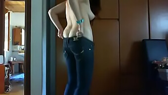 Mature Italian Woman Shows Off Her Big Ass In Tight Jeans