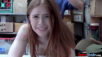 Irish Redhead Teen Talks Dirty While Getting Punished And Fucked