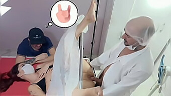 Husband Visits Wife'S Gynecologist For Oral And Massage!