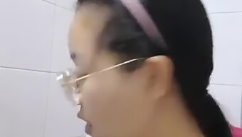 Asian Babe Takes A Piss On Camera