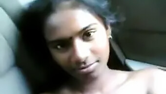 Shy Tamil Girl Gets Nipple Play In Car