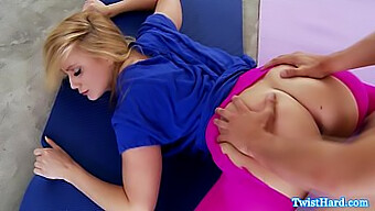 Aj Applegate'S Sensual Yoga Session Turns Into Intense Oral Sex