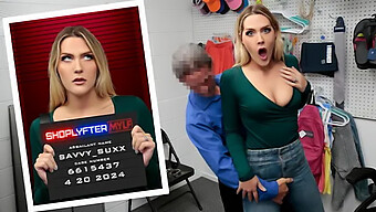 Middle-Aged Woman Caught Stealing At Store Undressed And Subjected To Intense Anal Penetration In The Stockroom