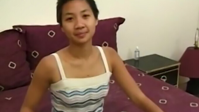 Asiatische Teenager Ab 18 Jahren Bekommen Ihre Haarigen Muschis Geleckt