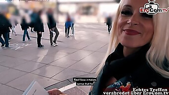 Mature Woman With Big Natural Tits Flirts On Public Street In Berlin