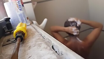 Step-Sister Seduces Colombian Man With Spy Cam In Bathroom