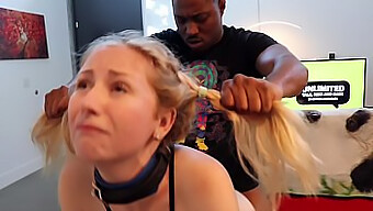 Interracial Spanking With Scarlett And Big Black Cock