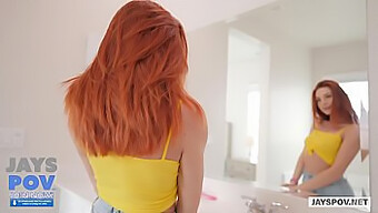 Rambut Merah Berpayudara Besar Lacy Lennon Menikmati Anal Dan Facial Dalam Video Pov