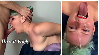 Cum In Mouth: Extreme Throat Fuck With Throat Bulge