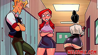 Seductive Teacher Indulges In Perverted Sex In Cartoon