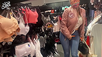 Amateur Milf Gets Her Pussy Filled By A Sex Toy In The Mall