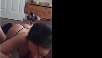 Nouvelle Fille Taille Une Pipe Dans Une Vidéo Amateur